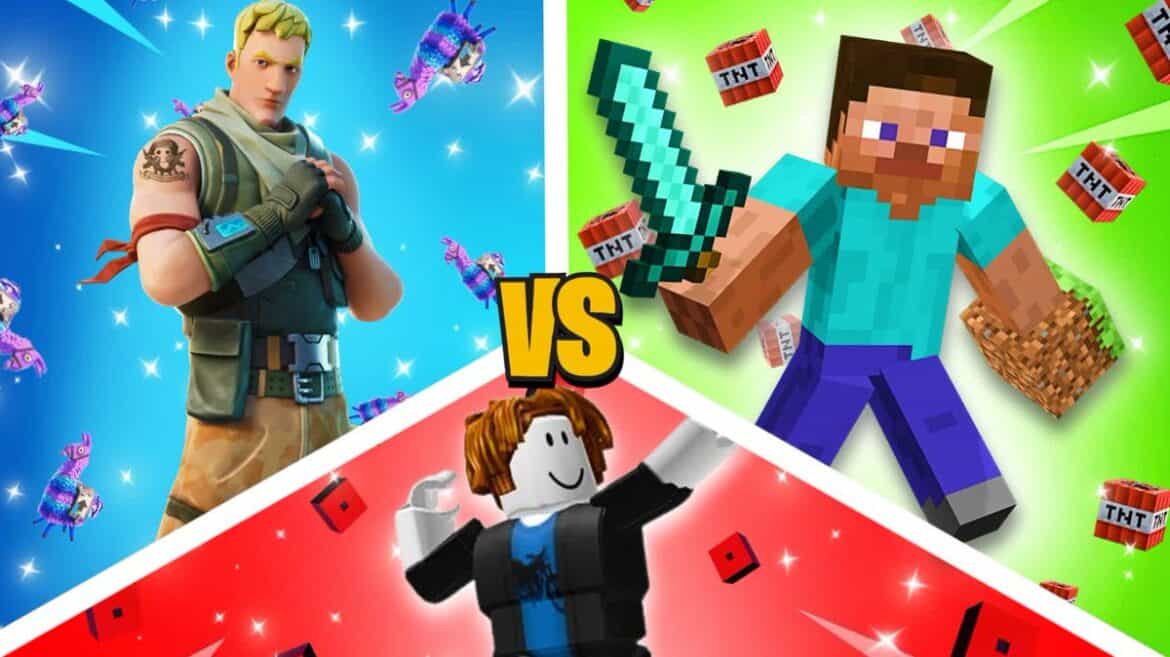 Roblox Fortnite Minecraft