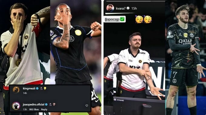 PSJ və Çelsi ulduzları Vitality-nin qələbə sevincinə reaksiya verdilər