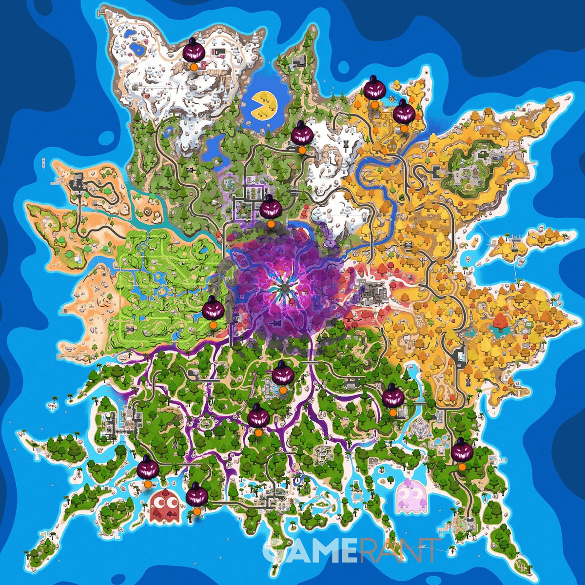 "Fortnite"da bütün balqabaq sandıqlarının yerləri: Xəritə lokasiyaları və düşən mükafatlar 2 Fortnite